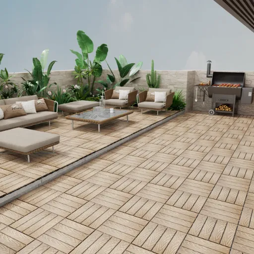 What Are Waterproof WPC Deck Tiles_