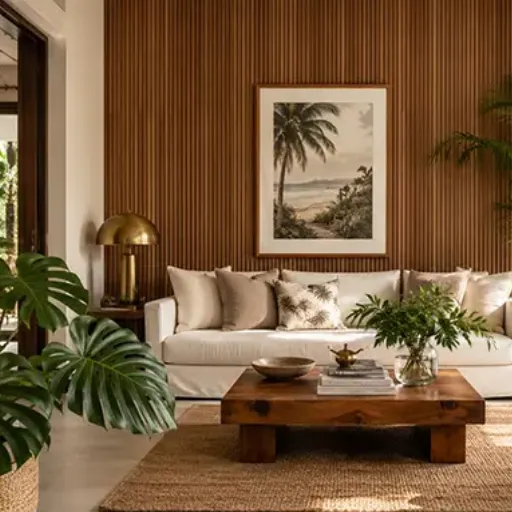 WPC Wall Panels for Living Room_ 8 Design Ideas